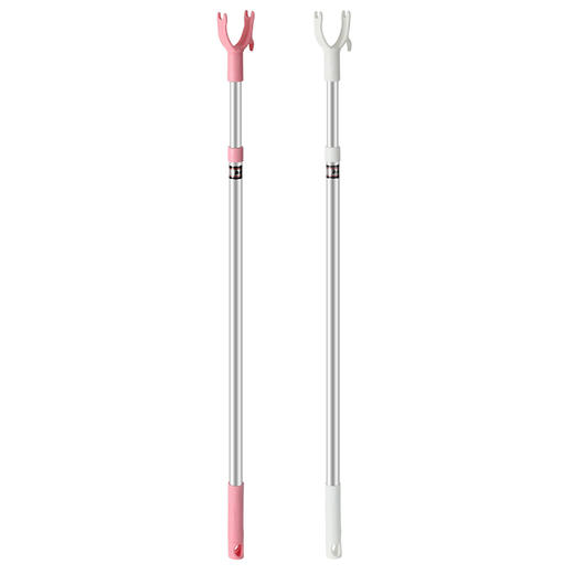 美丽雅晾衣杆 可伸缩撑衣杆金属挂衣杆阳台室内可调节晾衣杆 1只 商品图0