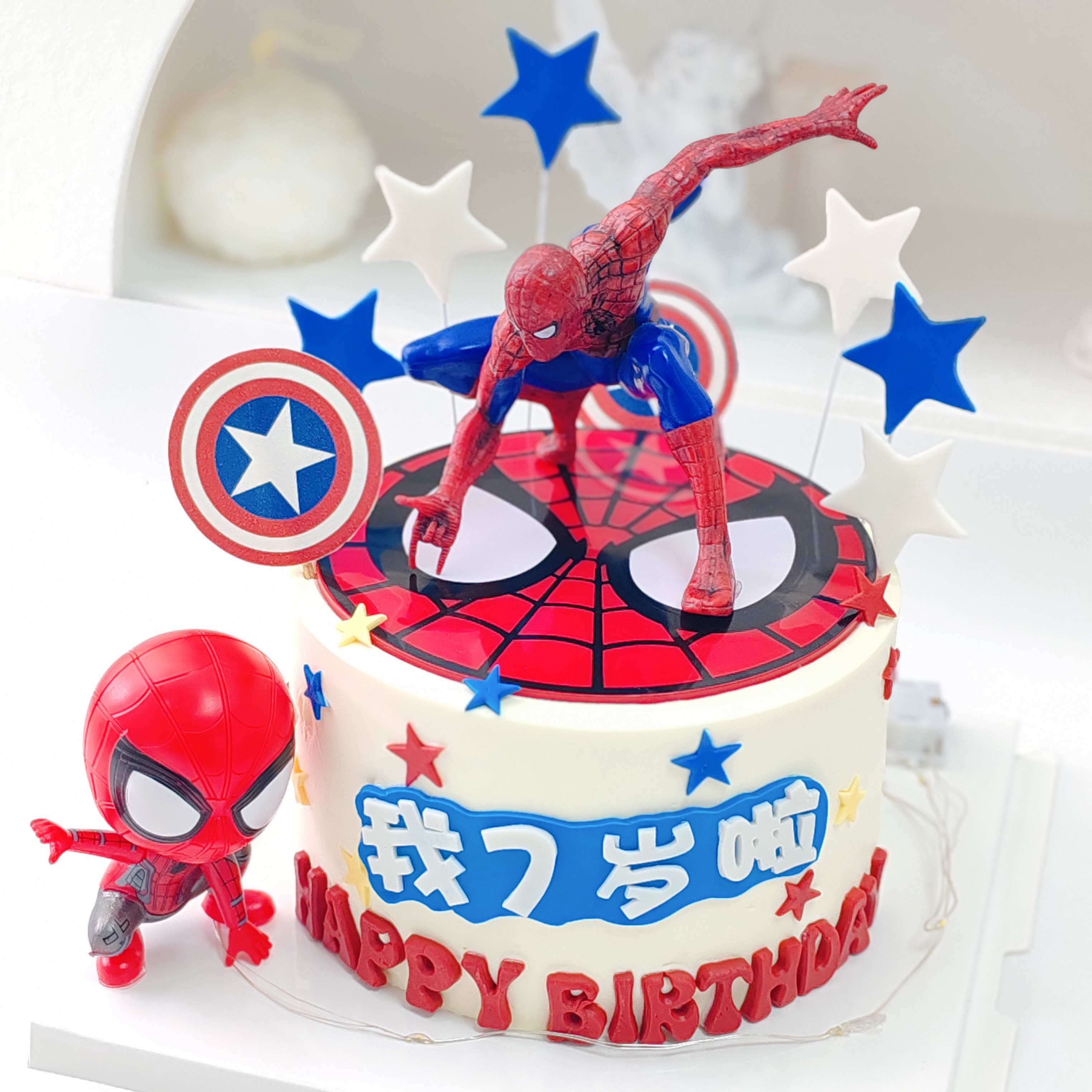 蜘蛛侠摆件蛋糕