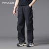 PINLI品立2025夏季新款潮牌户外工装裤男士多口袋直筒休闲长裤潮GD252117312 商品缩略图0