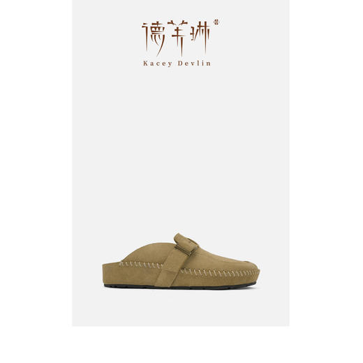 德芙琳Kacey Devlin2025春季新款复古勃肯鞋包头穆勒拖鞋KD9107 商品图7