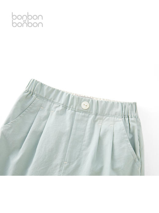 薄荷绿设计感短裤 商品图2