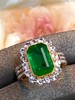 3ct刻面祖母绿戒指 商品缩略图1