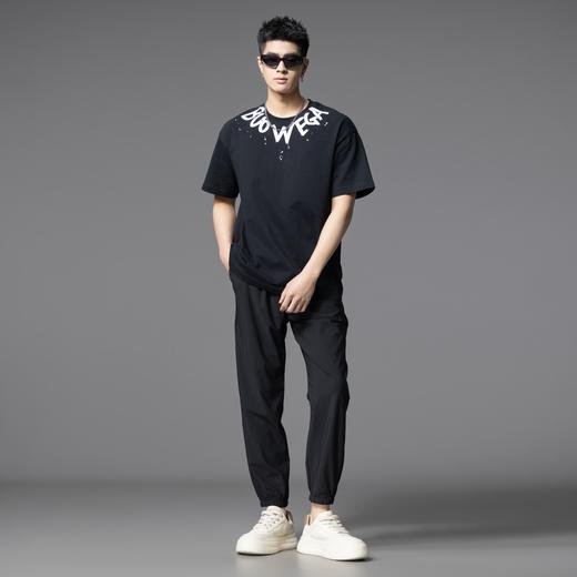 PINLI品立2025夏季新款修身纯色束脚裤男士潮流简约百搭休闲长裤GD252117264 商品图4
