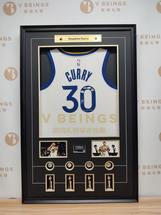 收藏系列 库里 勇士队30号白色 铭文版 亲笔签名球衣 商品图1