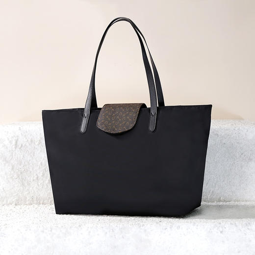 Why大容量防水托特包时尚单肩女包高级感春夏百搭WZ1491BK1Z 商品图1