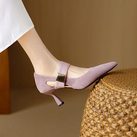 【预售5天】高跟鞋尖头细跟时装鞋浅口低帮四季鞋单鞋DB&M6277