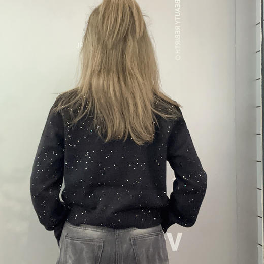 ZB圆领镶珍珠毛织上衣50109春季020051012258 商品图1