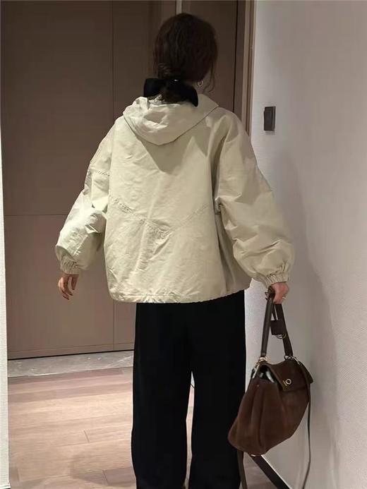 12.12错过没有！清货不退！最后一件！休闲宽松大版-2921连帽内里绗缝夹棉外套-喜出 商品图2