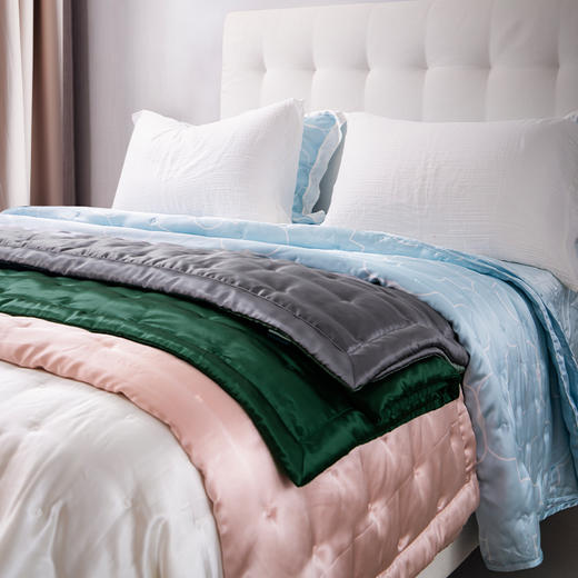 伽罗 JALO 5A级桑蚕丝可水洗休闲被夏凉被 商品图3