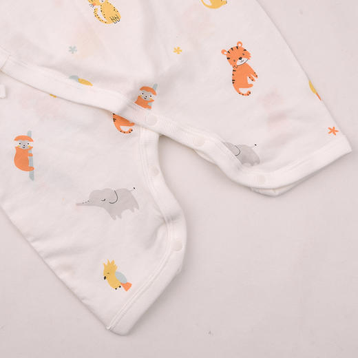 棉果果夏季男童女童防蚊5A抗菌短袖蝴蝶连体衣M201726225234 商品图5