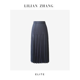 E“定制”——静奢风 ——都市摩登——风尚之选——灰色压褶百褶裙 2503007