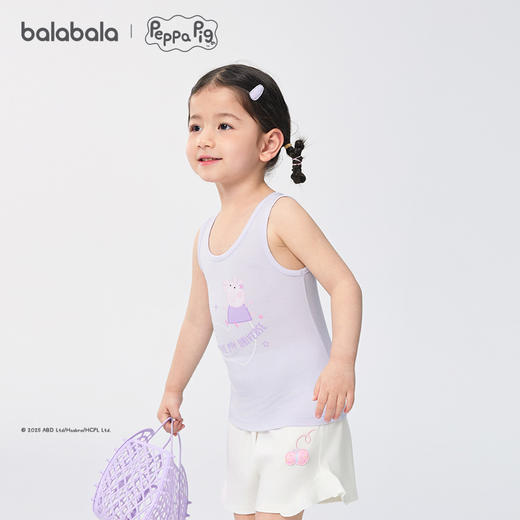 【小猪佩奇IP】巴拉巴拉儿童背心打底夏无袖吊带女两件装 商品图2
