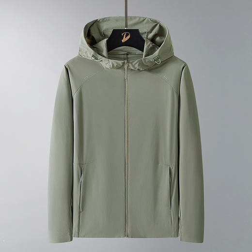 【防晒衣】【DTH】大依优型大码男装防晒衣连帽皮肤衣薄款清凉防晒服透气高弹男夏季外套上衣 商品图1