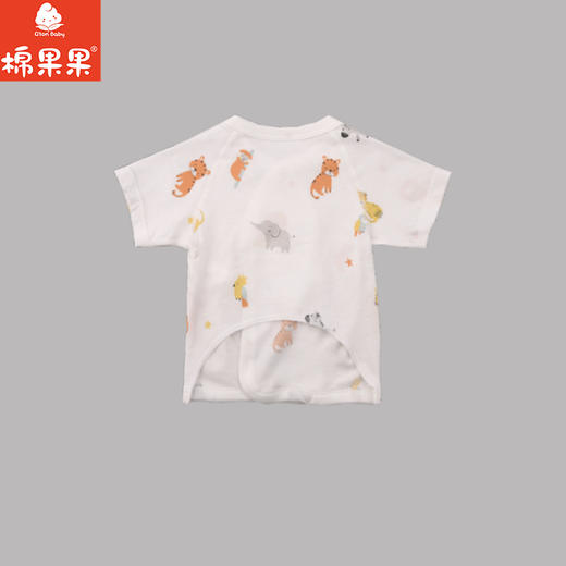 棉果果夏季男童女童5A抗菌防蚊婴儿抗菌短袖半背衣M201110225231 商品图1