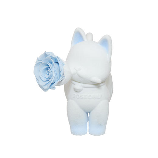 ROSEONLY诺誓 永生玫瑰 公仔系列 嘻嘻猫白蓝拾花版  Baby宝贝系列 送朋友 情人节礼物 商品图4