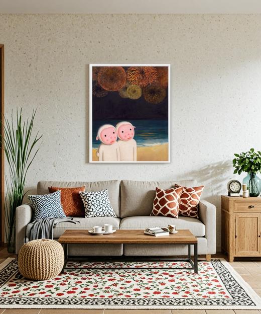 杨媛媛版画《陪你看烟花》99版 商品图1