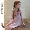 Littletime女童连衣裙夏装2025新款玫瑰立体花儿童背心裙公主裙 商品缩略图3