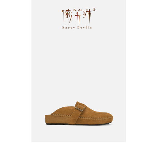 德芙琳Kacey Devlin2025春季新款复古勃肯鞋包头穆勒拖鞋KD9107 商品图5