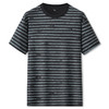 【冰丝】【DPF】大依优型大码短袖T恤海魂条纹版型体恤男士大码圆领汗衫肥佬宽松冰丝上衣 商品缩略图0