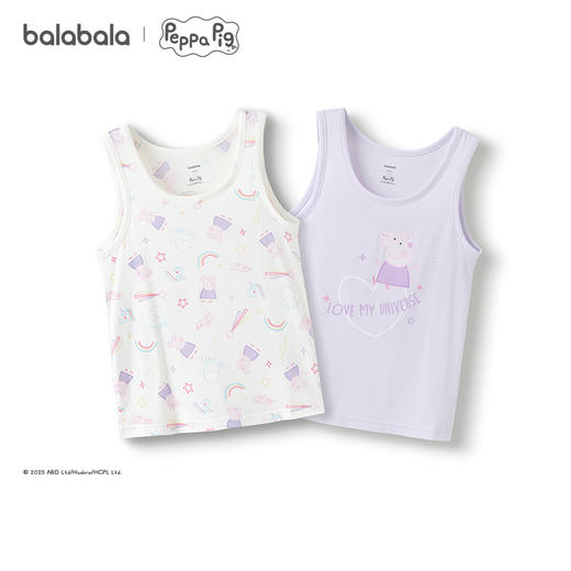 【小猪佩奇IP】巴拉巴拉儿童背心打底夏无袖吊带女两件装 商品图4