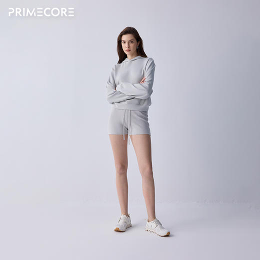 PRIMECORE 莫代尔混纺连帽卫衣运动长袖纯色百搭休闲通勤 商品图4
