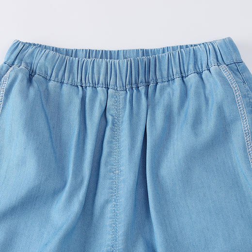 【实体店同款】男童全腰牛仔七分裤夏季新款安奈儿童装XB526718 商品图4