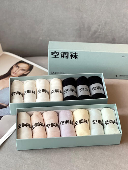 专利防臭7A级高效抗菌町内正品空调网眼船袜 商品图1