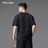 PINLI品立2025夏季新款创意烫画休闲短袖T恤男士潮牌纯棉体恤上衣BG252111023 商品缩略图3