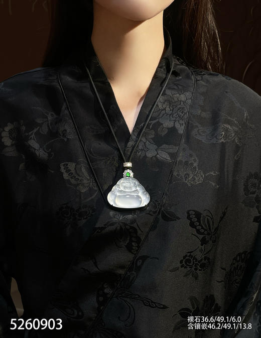 玻璃种佛公吊坠【5260903】具体价格微信咨询 商品图4