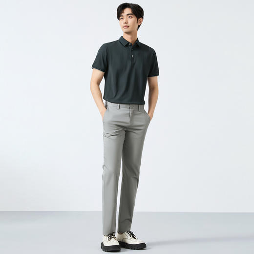 【高弹/满身印花】柒牌短袖POLO衫男士夏季新款几何印花翻领上衣128T71310 商品图3