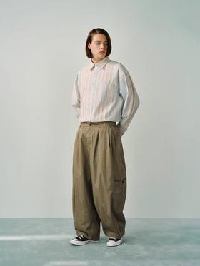 Evistub/E-5CCK212/水洗复古超宽松气球工装长裤