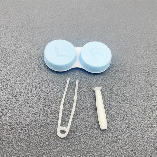 迷你便携隐形眼镜盒美瞳盒拧盖双联盒替换盒镊子小棒BLH112 商品图3