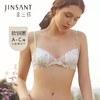 金三塔花园漫游系列法式内衣女聚拢小胸撞色蕾丝真丝薄文胸套装 NZFCB397 商品缩略图0