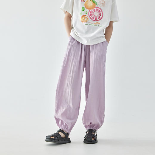 棵初 2025春夏第三波新品松紧腰休闲裤807K256048CD 商品图3