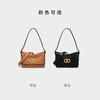 【2F】DISSONA迪桑娜女包 DD流金腋下包手提单肩包真皮斜挎包时尚小方包 棕色 商品缩略图4