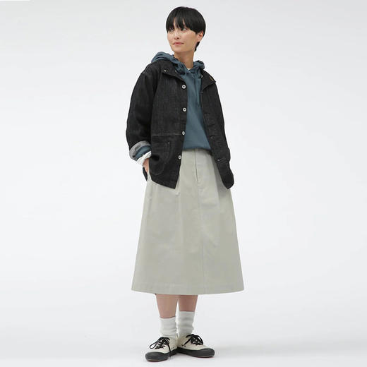 MHL Skirts WASHED COMPACT COTTON 女式水洗工装裙 半身裙 商品图3