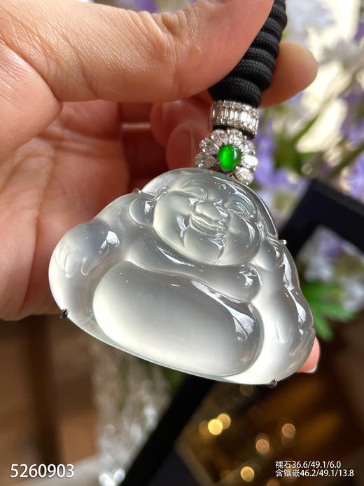 玻璃种佛公吊坠【5260903】具体价格微信咨询 商品图2