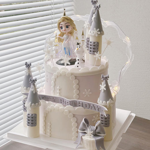 艾莎公主-双层蛋糕（提早48小时预订） 商品图1