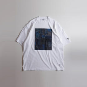 FDMTL PRINTED BORO TEE 拼接印花短袖圆领T恤