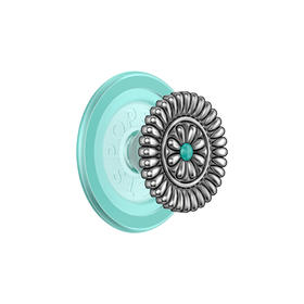 【自由暮色】银石花·MagSafe圆啪嗒 MAGSAFE磁吸手机气囊支架 Round圆啪嗒系列 银色 植物花卉