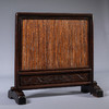 清 红木嵌湘妃竹地屏 商品缩略图1