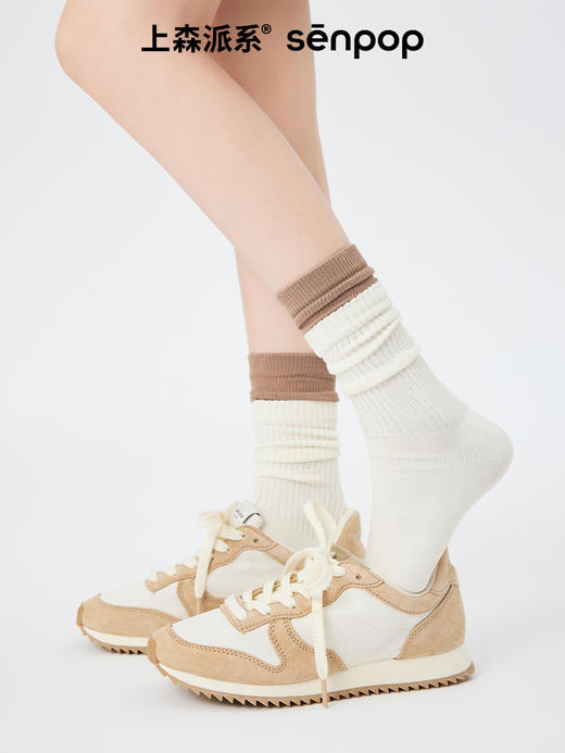 【代发】上森派系F80撞色双罗口中筒袜（下单后不接受退款 请谨慎下单） 商品图1