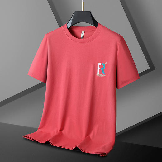 【精梳棉】【DX】大依优型大码短袖T恤圆领时尚潮流宽松潮牌加肥加大上衣男士半袖打底 商品图4