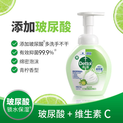 Dettol滴露   泡沫洗手液  250ml   (西柚/青柠/花香) 商品图1