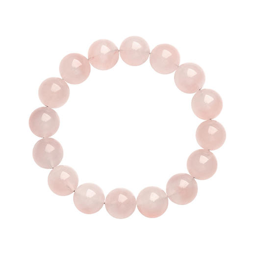 温柔的力量～天然玫瑰马粉圆珠手链 双色粉白玫瑰马粉手串 招揽人脉 舒缓压力 商品图3