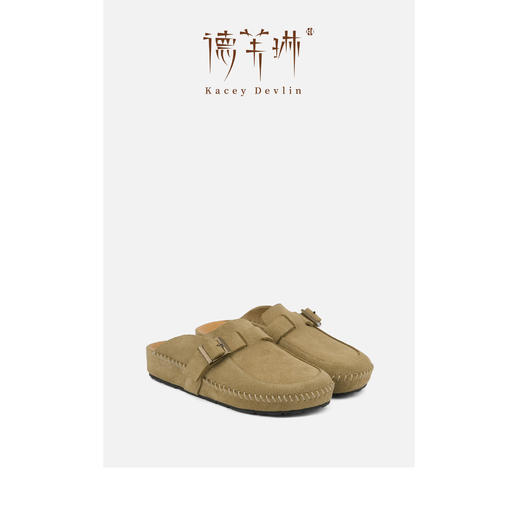 德芙琳Kacey Devlin2025春季新款复古勃肯鞋包头穆勒拖鞋KD9107 商品图9