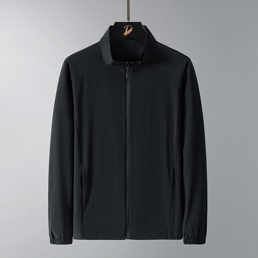 【防晒衣】【DTH】大依优型大码男装立领防晒衣皮肤衣薄款清凉防晒服透气高弹男夏季外套上衣 商品图1