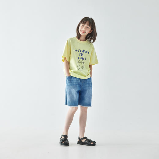 棵初 2025春夏第三波新品休闲牛仔短裤807K256058MJ 商品图1