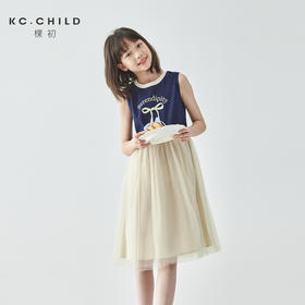 棵初 2025春夏第三波新品拼纱针织背心连衣裙876K256046CD