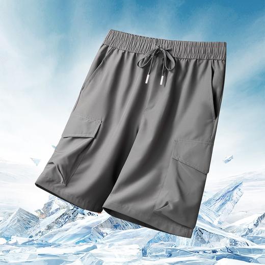 【冰丝弹力】【DK】大依优型大码男装短裤五分裤中裤弹力加肥加大大号短裤运动男士胖子 商品图0